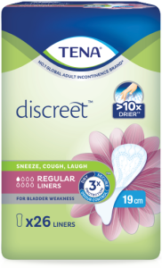 TENA Discreet Regular Liners 19cm
