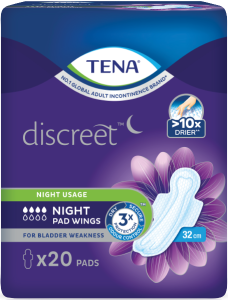 TENA Discreet Night Pad Wings 32cm