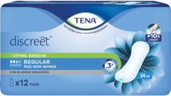 TENA Discreet Pad Non-Wings 24cm